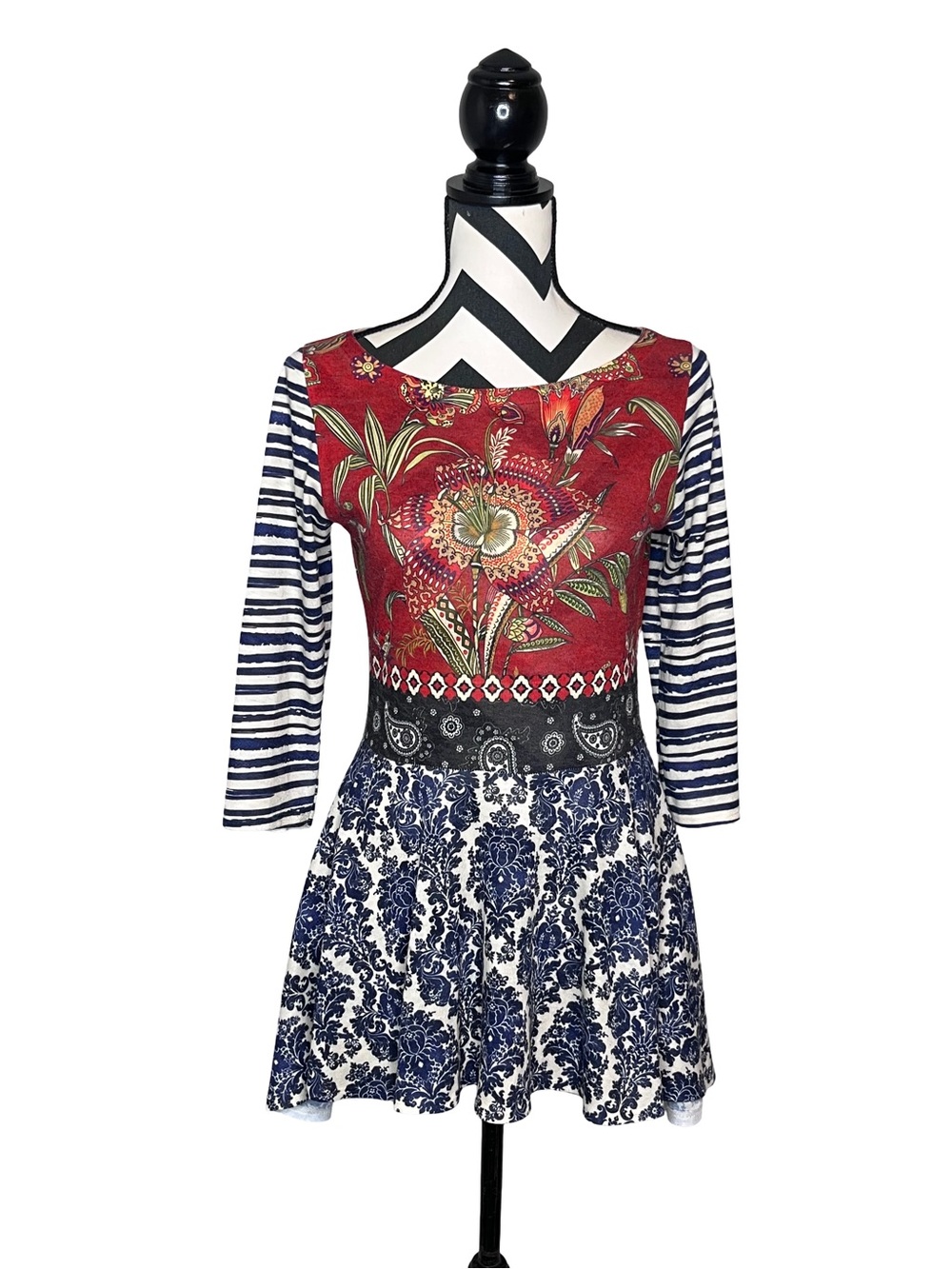 Amma Design Art to Wear Whimsigoth Boho Tunic Top Sz S